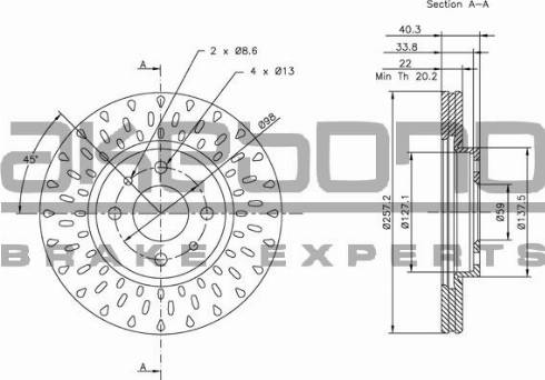 Akebono BN-0215 - Discofreno autozon.pro