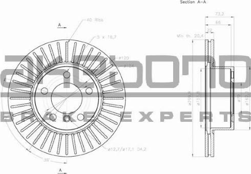 Akebono BN-0288 - Discofreno autozon.pro