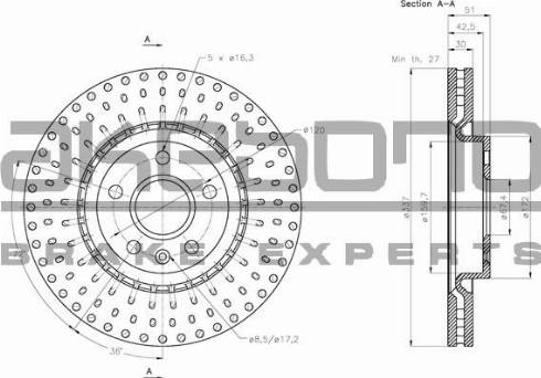 Akebono BN-0238 - Discofreno autozon.pro