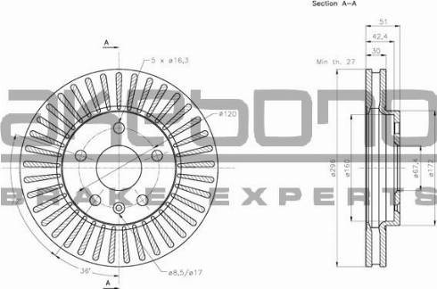 Akebono BN-0226 - Discofreno autozon.pro