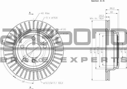 Akebono BN-0274 - Discofreno autozon.pro