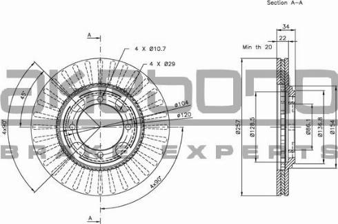 Akebono BN-0751 - Discofreno autozon.pro