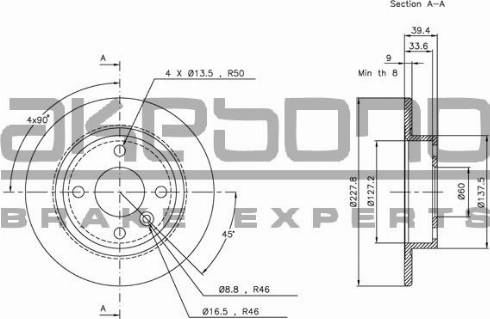 Akebono BN-0758 - Discofreno autozon.pro