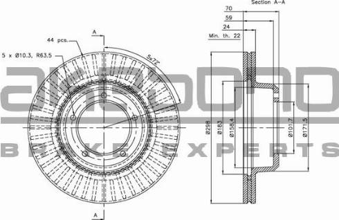 Akebono BN-0701 - Discofreno autozon.pro