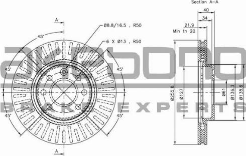 Akebono BN-0783 - Discofreno autozon.pro