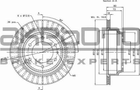 Akebono BN-0723 - Discofreno autozon.pro