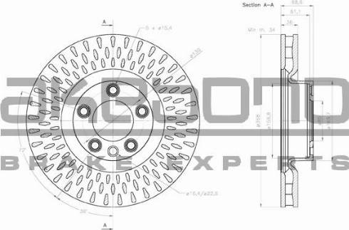 Akebono BN-1057 - Discofreno autozon.pro