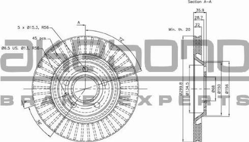 Akebono BN-1014 - Discofreno autozon.pro