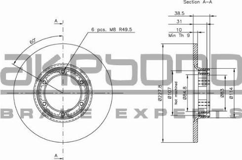 Akebono BN-1190E - Discofreno autozon.pro