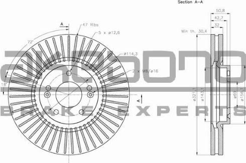 Akebono BN-1149E - Discofreno autozon.pro