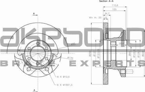 Akebono BN-1144E - Discofreno autozon.pro