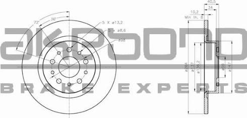 Akebono BN-1156E - Discofreno autozon.pro