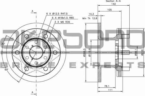 Akebono BN-1359E - Discofreno autozon.pro