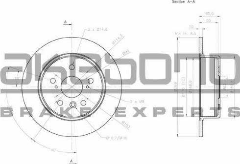 Akebono BN-1290E - Discofreno autozon.pro