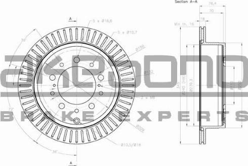 Akebono BN-1297E - Discofreno autozon.pro