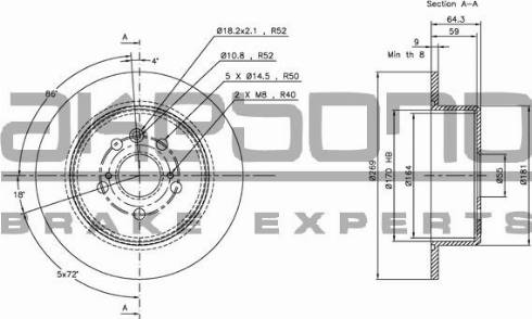 Akebono BN-1253E - Discofreno autozon.pro