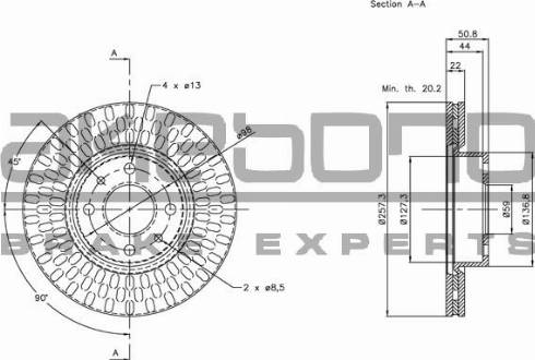 Akebono BN-1269E - Discofreno autozon.pro