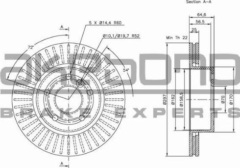 Akebono BN-1219E - Discofreno autozon.pro