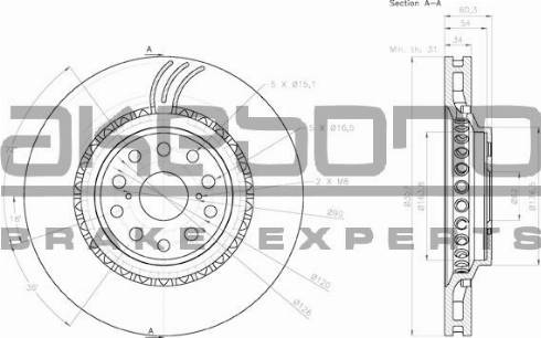 Akebono BN-1285 - Discofreno autozon.pro