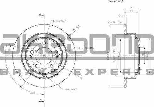 Akebono BN-1229E - Discofreno autozon.pro