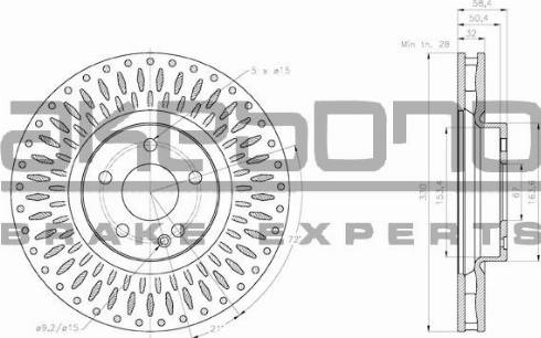 Akebono BN-1279 - Discofreno autozon.pro