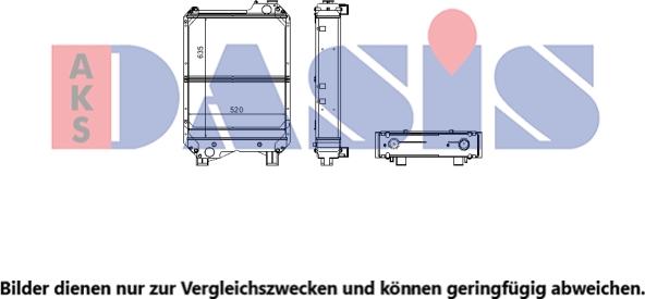 AKS Dasis 440132N - Radiatore, Raffreddamento motore autozon.pro