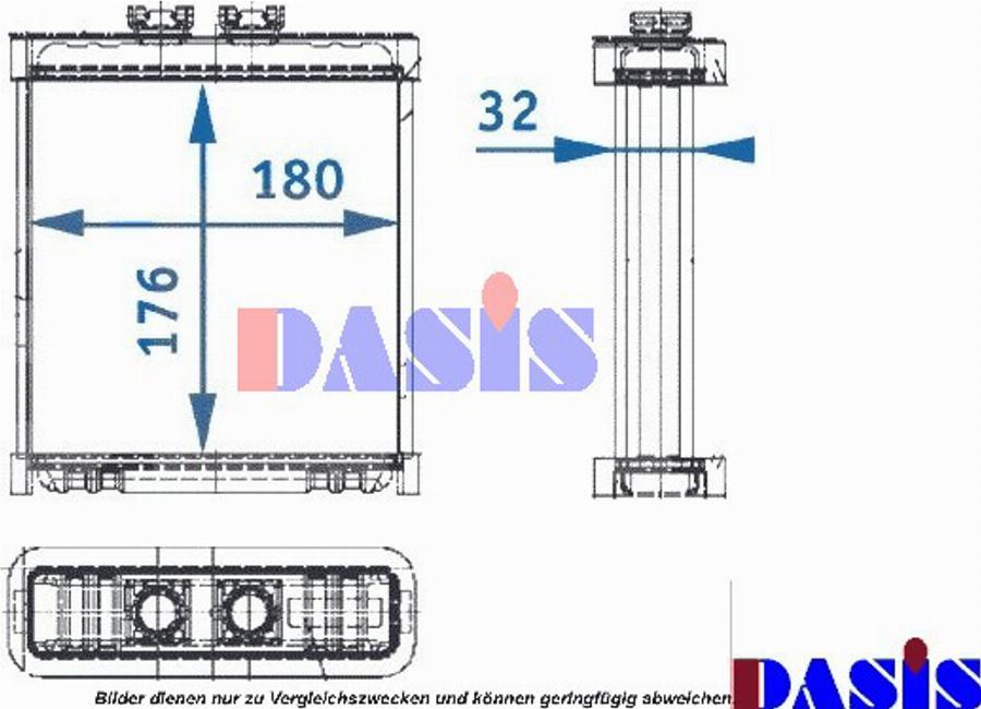 AKS Dasis 489140N - Scambiatore calore, Riscaldamento abitacolo autozon.pro