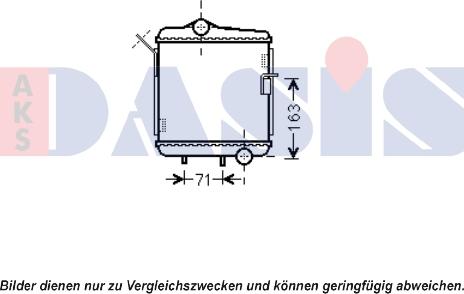 AKS Dasis 480076N - Radiatore, Raffreddamento motore autozon.pro