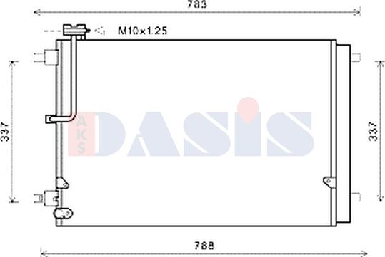 AKS Dasis 482032N - Condensatore, Climatizzatore autozon.pro