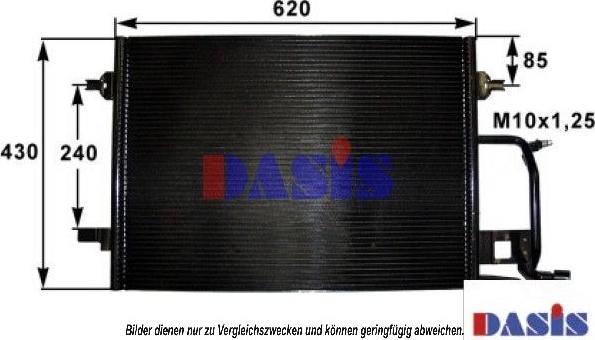 AKS Dasis 482260N - Condensatore, Climatizzatore autozon.pro