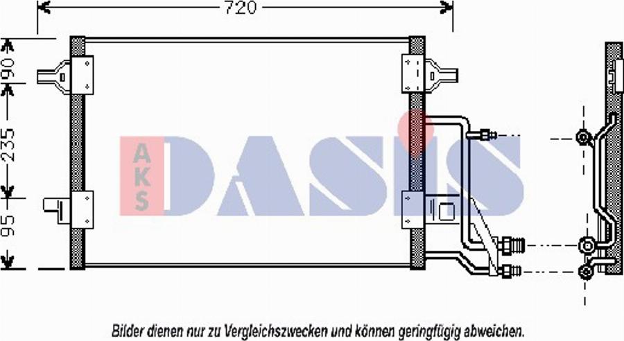 AKS Dasis 482210T - Condensatore, Climatizzatore autozon.pro