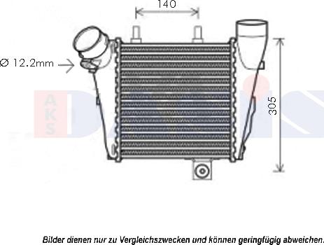 AKS Dasis 487036N - Intercooler autozon.pro