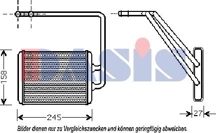 AKS Dasis 569009N - Scambiatore calore, Riscaldamento abitacolo autozon.pro