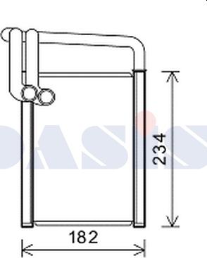 AKS Dasis 569027N - Scambiatore calore, Riscaldamento abitacolo autozon.pro