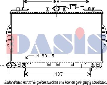 AKS Dasis 560016N - Radiatore, Raffreddamento motore autozon.pro