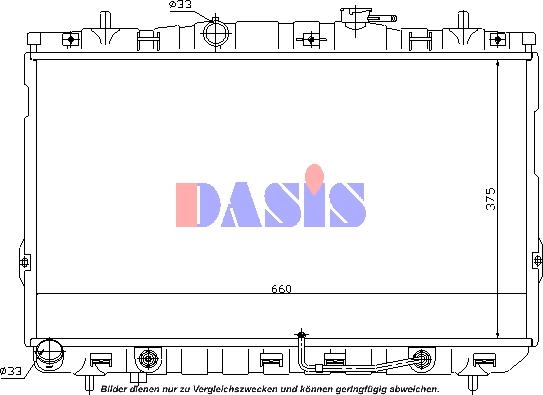 AKS Dasis 560027N - Radiatore, Raffreddamento motore autozon.pro