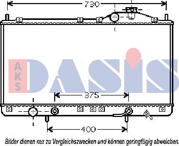 AKS Dasis 510044N - Radiatore, Raffreddamento motore autozon.pro