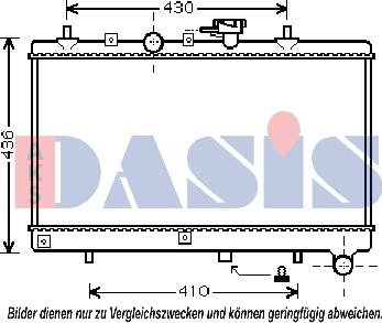 AKS Dasis 510056N - Radiatore, Raffreddamento motore autozon.pro