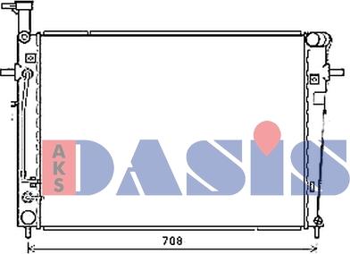 AKS Dasis 510177N - Radiatore, Raffreddamento motore autozon.pro