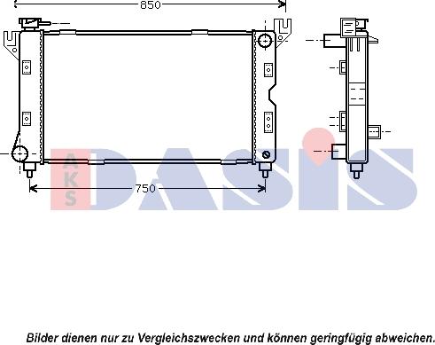 AKS Dasis 520016N - Radiatore, Raffreddamento motore autozon.pro