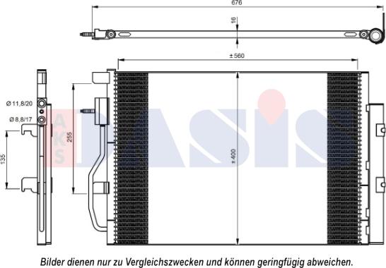 AKS Dasis 522082N - Condensatore, Climatizzatore autozon.pro