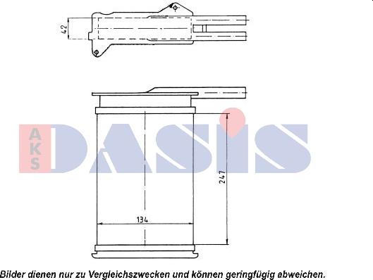 AKS Dasis 099070N - Scambiatore calore, Riscaldamento abitacolo autozon.pro