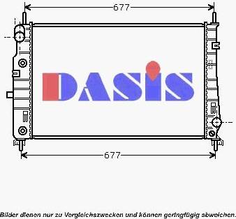 AKS Dasis 090068N - Radiatore, Raffreddamento motore autozon.pro