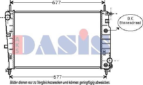 AKS Dasis 090031N - Radiatore, Raffreddamento motore autozon.pro