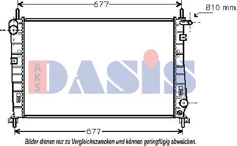 AKS Dasis 090038N - Radiatore, Raffreddamento motore autozon.pro