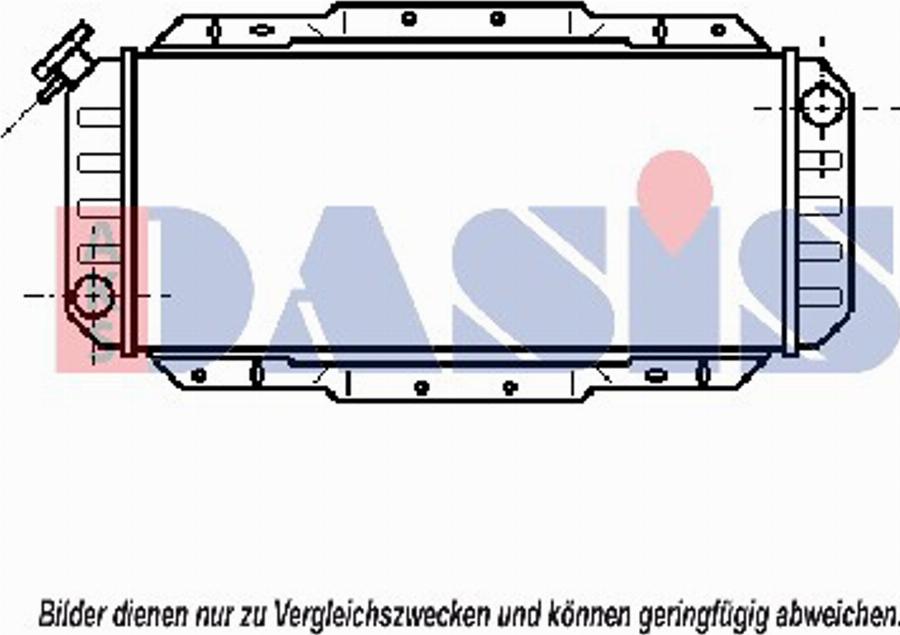 AKS Dasis 090160N - Radiatore, Raffreddamento motore autozon.pro