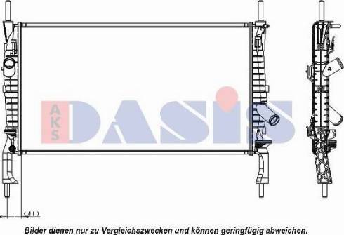 AKS Dasis 090108N - Radiatore, Raffreddamento motore autozon.pro