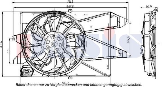 AKS Dasis 098115N - Ventola, Raffreddamento motore autozon.pro