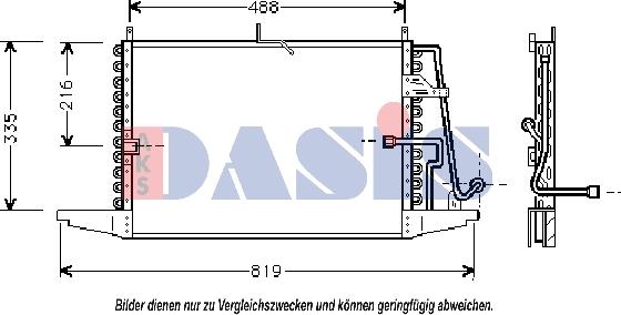 AKS Dasis 092080N - Condensatore, Climatizzatore autozon.pro