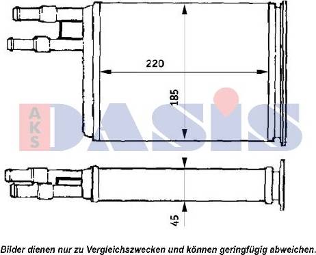 AKS Dasis 049009N - Scambiatore calore, Riscaldamento abitacolo autozon.pro
